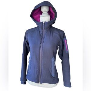 Arc'teryx Hyllus Women's Dark Blue Softshell Jacket with Pink Interior xs